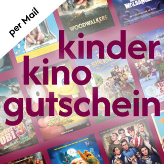 Kinogutschein für Kinder per E-Mail – für eine Kinokarte mit Snack oder Getränk